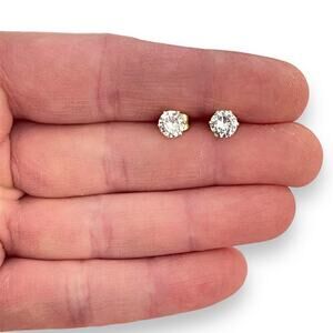 Gold Stud Earrings 6mm